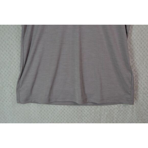 Under Armour Heatgear Women's XL Grey Loose Fit Graphic Print V-Neck T-Shirt - Picture 3 of 12